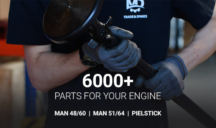 MAN 48/60, MAN 51/60, Pielstick PC2.2, Pielstick PC2.5, Pielstick PC2.6 main engines